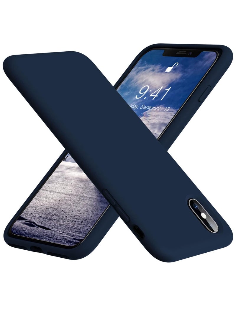 MIGOFAST Liquid Silicone Gel Cover with Full Body Protection Anti-Scratch Shockproof Case Compatible with iPhone XS Max - Image 1