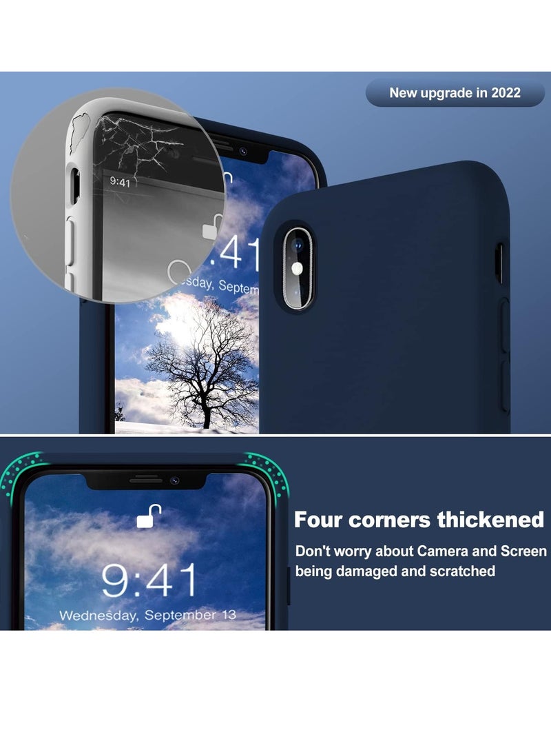 MIGOFAST Liquid Silicone Gel Cover with Full Body Protection Anti-Scratch Shockproof Case Compatible with iPhone XS Max - Image 2