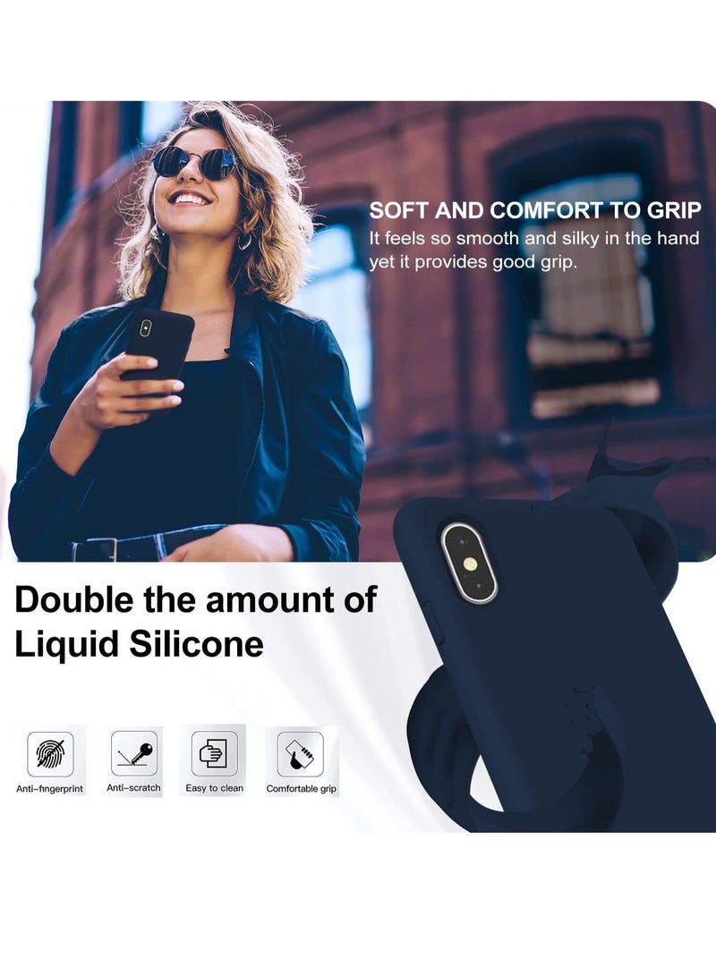 MIGOFAST Liquid Silicone Gel Cover with Full Body Protection Anti-Scratch Shockproof Case Compatible with iPhone XS Max - Image 3