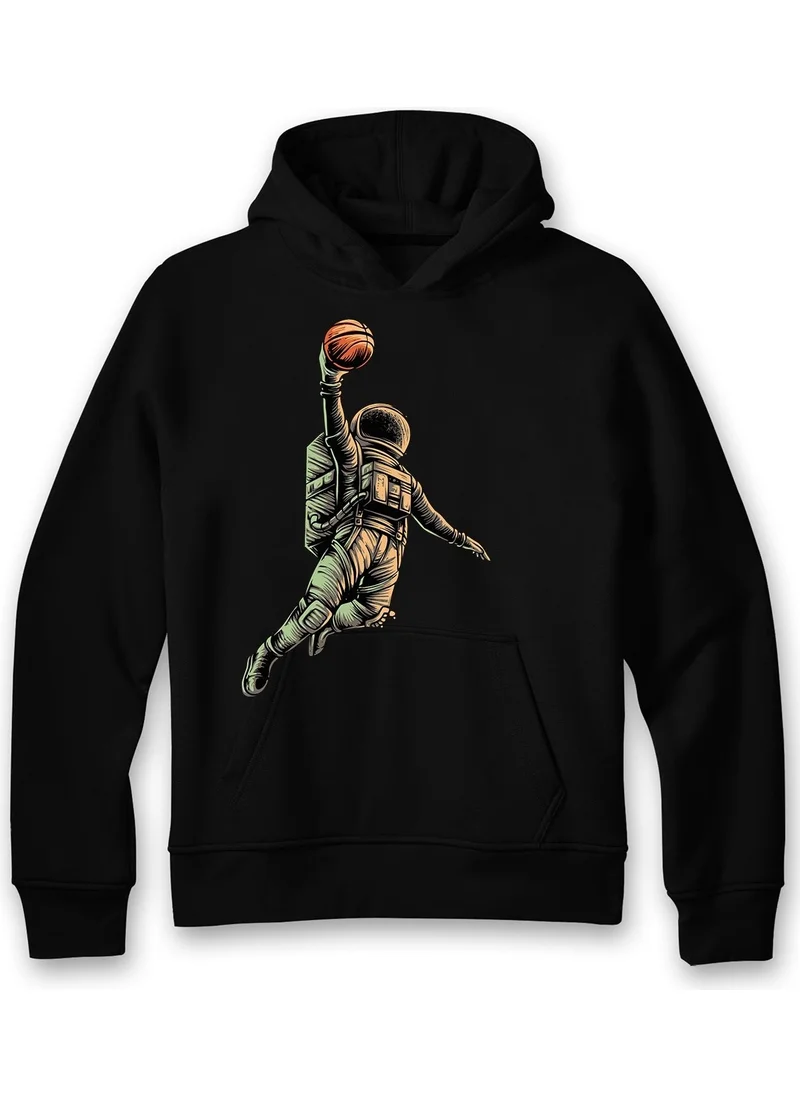 Ada Bebek Çocuk Ada Baby Kid Adabebek Unisex Oversize Spiker Astronaut Printed Kids Sweatshirt