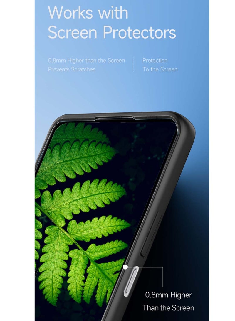 Wtech Samsung Galaxy A17 5G 2025 Premium Texture Case Magnetic Aramid Fabric Texture Designed Magsafe Case Cover (MCMPMN) - Navy Blue - Image 5