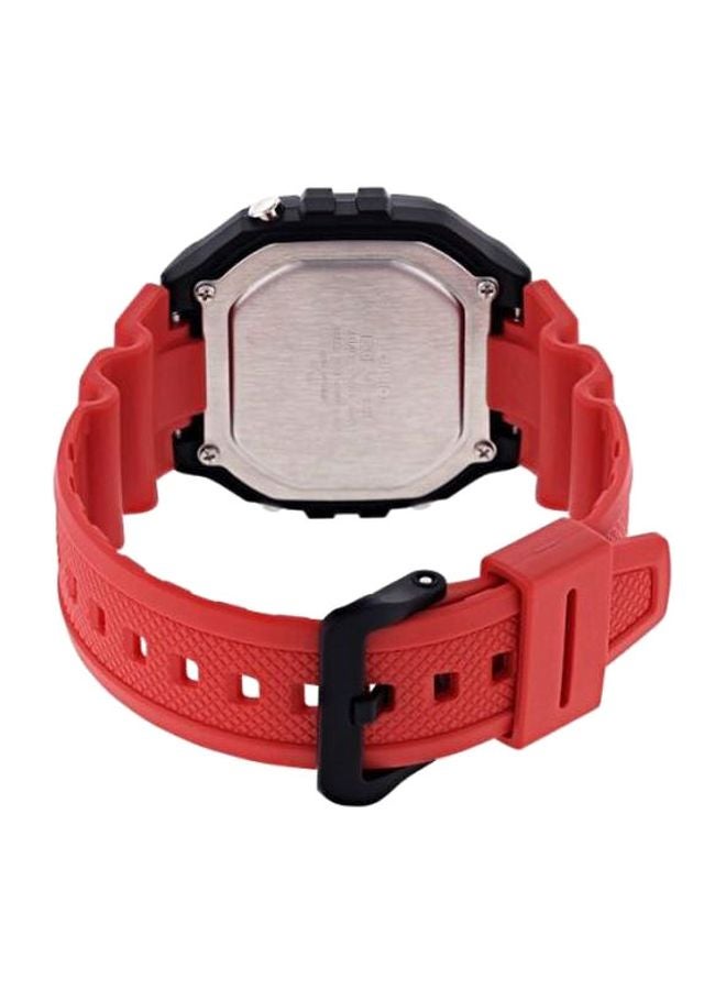 CASIO Men Water Resistant Digital Watch W-218H-4B - 44 mm - Red - Image 2