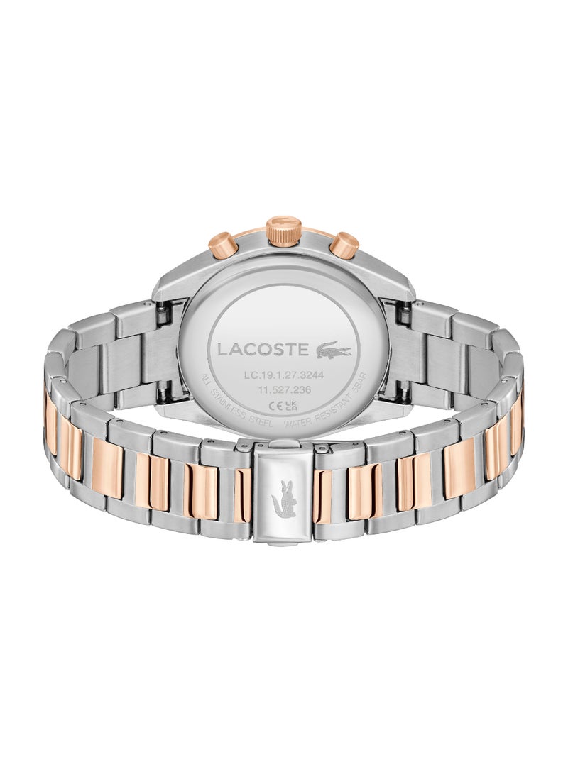 LACOSTE ساعة لاكوست كرونو للرجال مع سوار من الفولاذ المقاوم للصدأ ثنائي اللون - 2011440 - Image 1