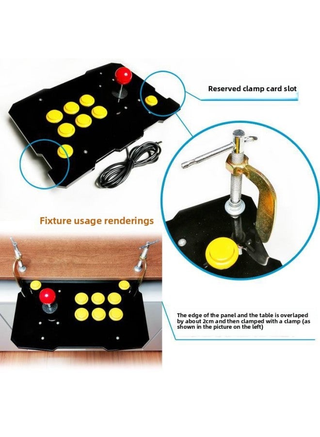 Send Clip Mobile Phone Rocker Computer Arcade Rocker Boxing Emperor Game Rocker Handle Rocker Large Panel-Product Color:Mobile Phone + Computer Standard Pole With Large Spacing Of Pastoral Characters  - Image 3
