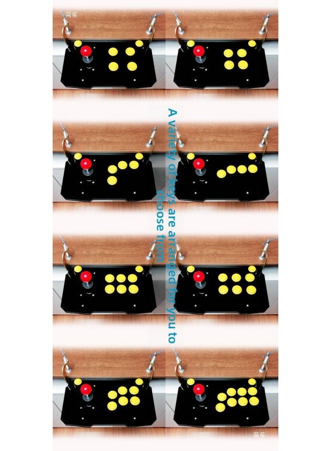 Send Clip Mobile Phone Rocker Computer Arcade Rocker Boxing Emperor Game Rocker Handle Rocker Large Panel-Product Color:Mobile Phone + Computer Standard Pole With Large Spacing Of Pastoral Characters  - Image 4