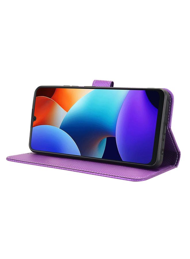 زبون جراب لهاتف Blackview Color 8 / Oscal Modern 8 مصنوع من الجلد بتصميم Diamond Texture - Image 5