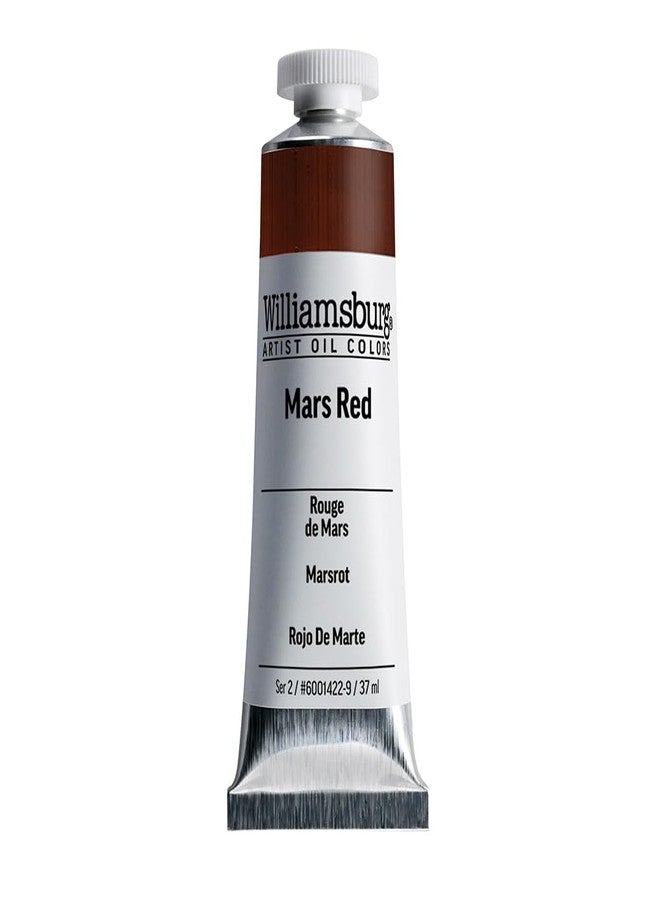 Williamsburg Artist Oil Colors by GOLDEN, Mars Red, 37 ml tube, Professional Oil Paint, Opaque - Image 1