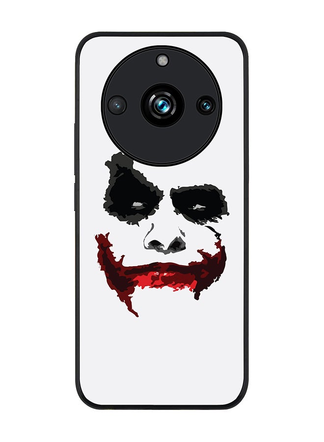 Stylizedd Rugged Black Edge case for Realme 11 Pro/Realme 11 Pro+, Custom Slim fit Flexible Anti Drop Thin Phone Case Cover - Joker Grin - Image 1