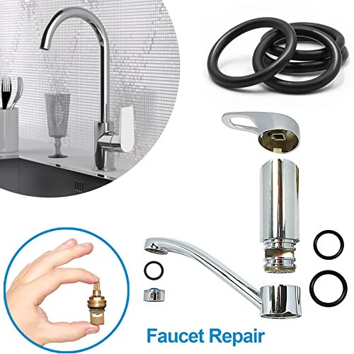 ZDBB 24 Size Rubber O Ring Set,1120 Pcs Black Small O Rings Assortment Kits,Assorted Metric Sealing Washer for Auto Plumbing Faucet Water Air or Gas Repair - Image 5