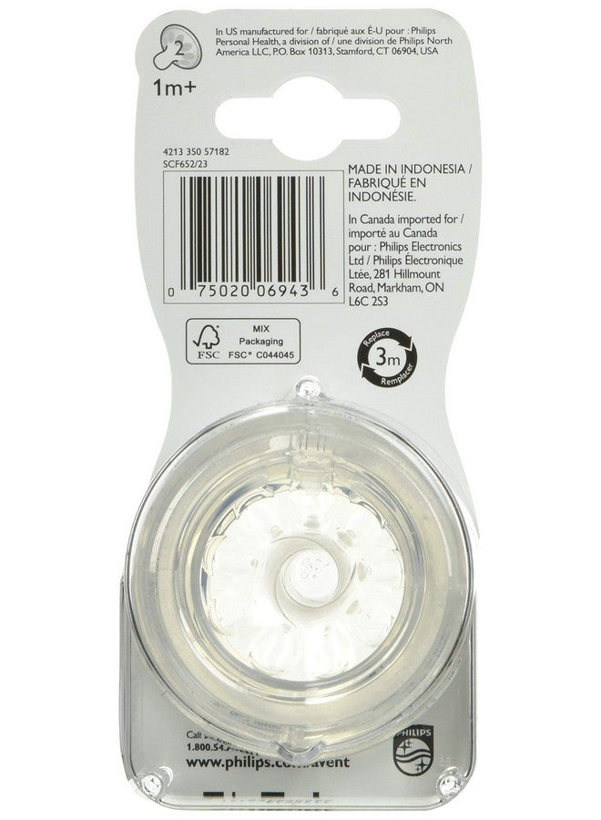 Avent Philips Avent Natural Response Bottle Teat- 2 x Baby Bottle Flow 3 Teats for Newborn Babies, 1+ Months, BPA Free (Model SCY963/02) - Image 3