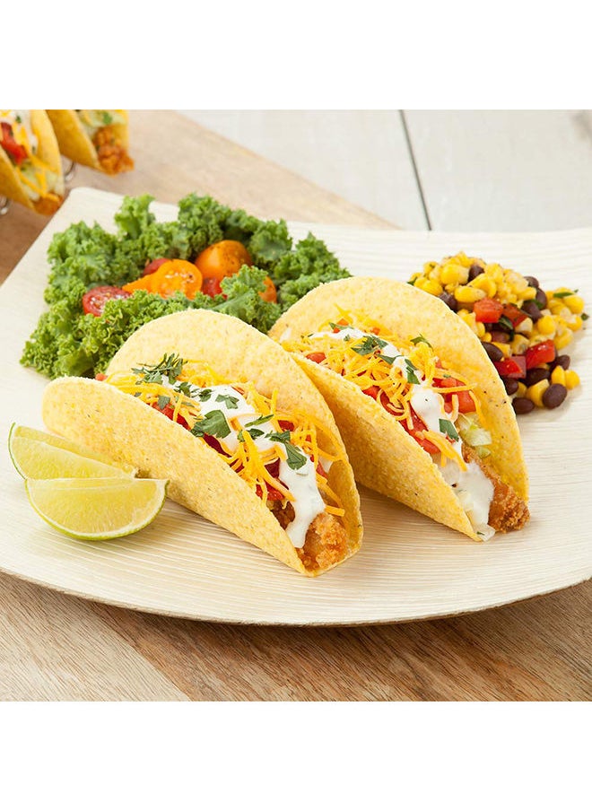 Restaurantware Restaurantware-Midori 10.5 x 10.5 Inch Extra Large Square Palm Plates, 100 Microwavable Palm Leaf Plates - Freezable, Sustainable, Areca Palm Leaf Plates, Oven-Ready, For Hot & Cold Foods  - Image 3