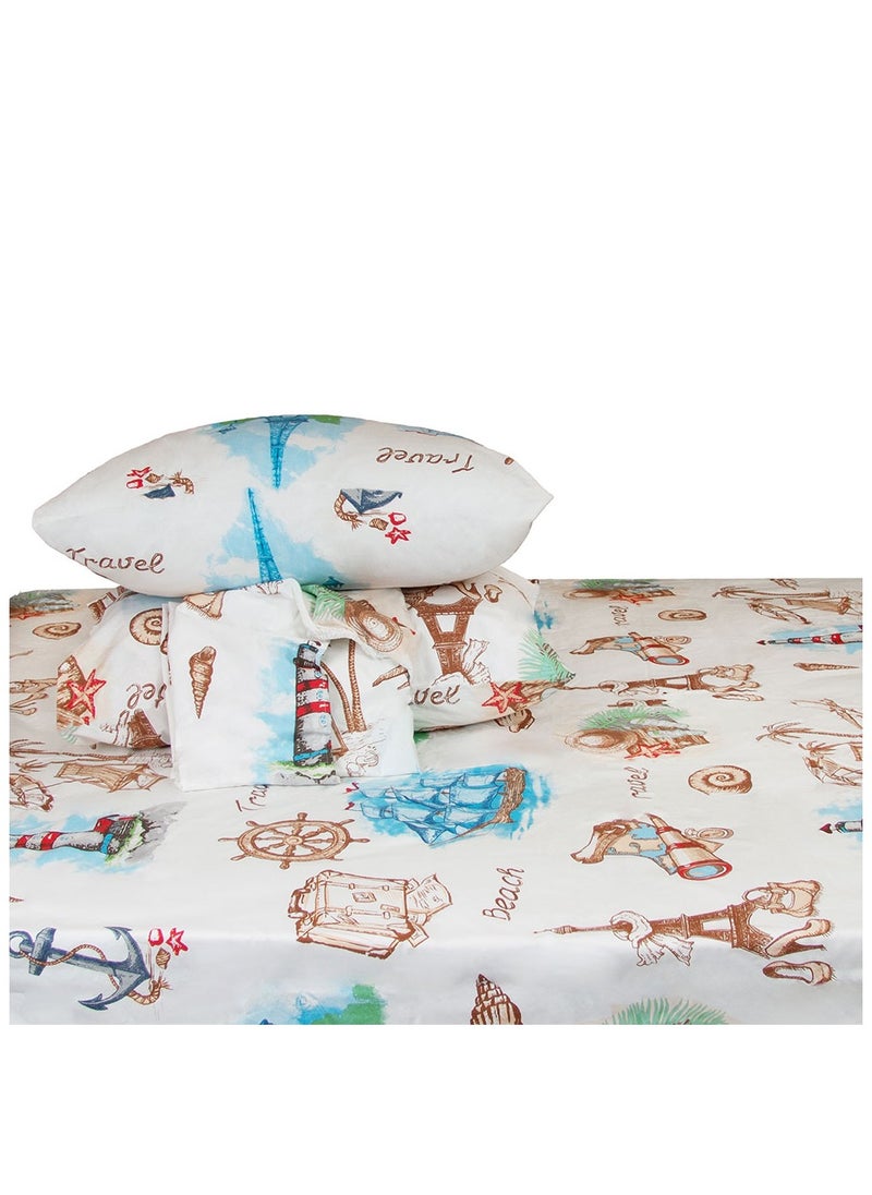 Family Bed - Kids Steak Bed sheet 3 pieces size 120 x 200 cm Model 171 from Family Bed - Image 1