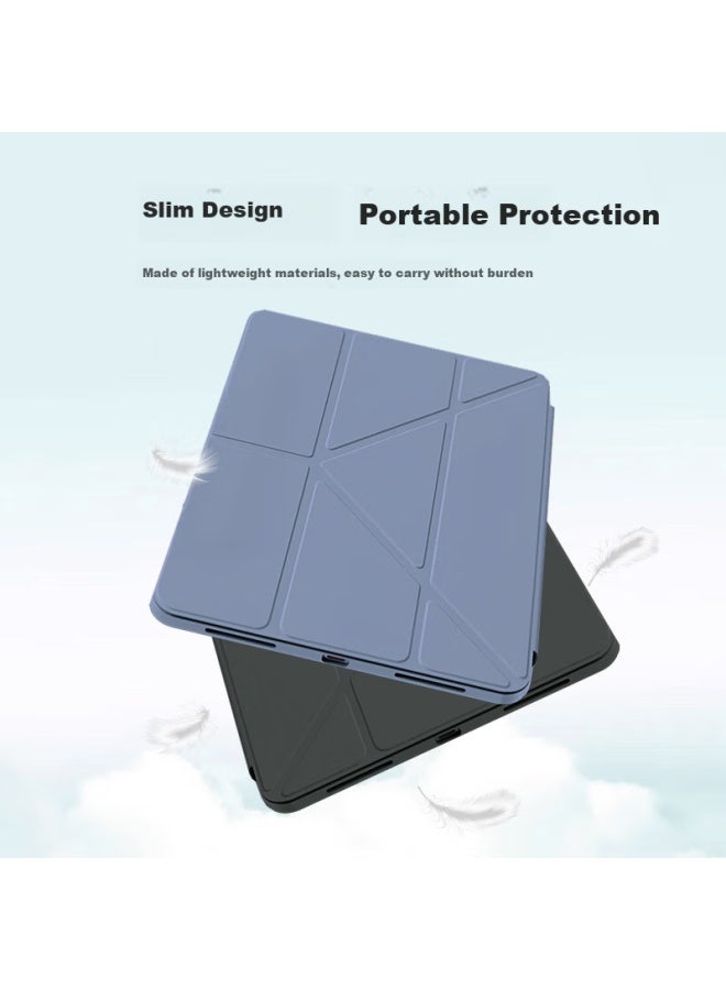 kelleia Kalaio Compatible With Apple Ipad Air 11 Protective Case, M3 Chip 11-inch Air 7 Apple Tablet Stand Case, Shockproof Sleep/wake Y-fold, Black - Image 1