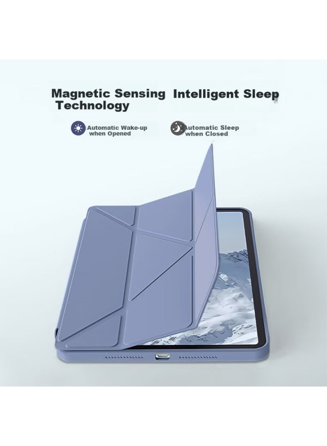 kelleia Kalaio Compatible With Apple Ipad Air 11 Protective Case, M3 Chip 11-inch Air 7 Apple Tablet Stand Case, Shockproof Sleep/wake Y-fold, Black - Image 2