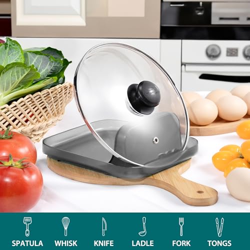 Li & Zhao Li&Zhao Spoon Rest for Stove Top - Kitchen Counter Utensil Rest, Pot Lid Holder, Cooking Spoon Holder - Image 3