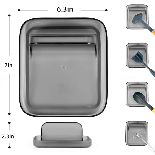 Li & Zhao Li&Zhao Spoon Rest for Stove Top - Kitchen Counter Utensil Rest, Pot Lid Holder, Cooking Spoon Holder - Image 2