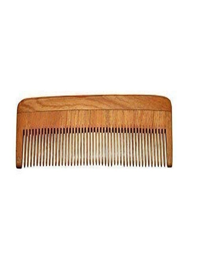 H B MSALA (DEVICE) Neem wooden combs for women men hair | Wide Toothed Organic Comb (Brown) Handmade for loosening curls | Eco-Friendly Great for Scalp and Hair Health Non Static Detangle Comb (pack of 2) - Image 4