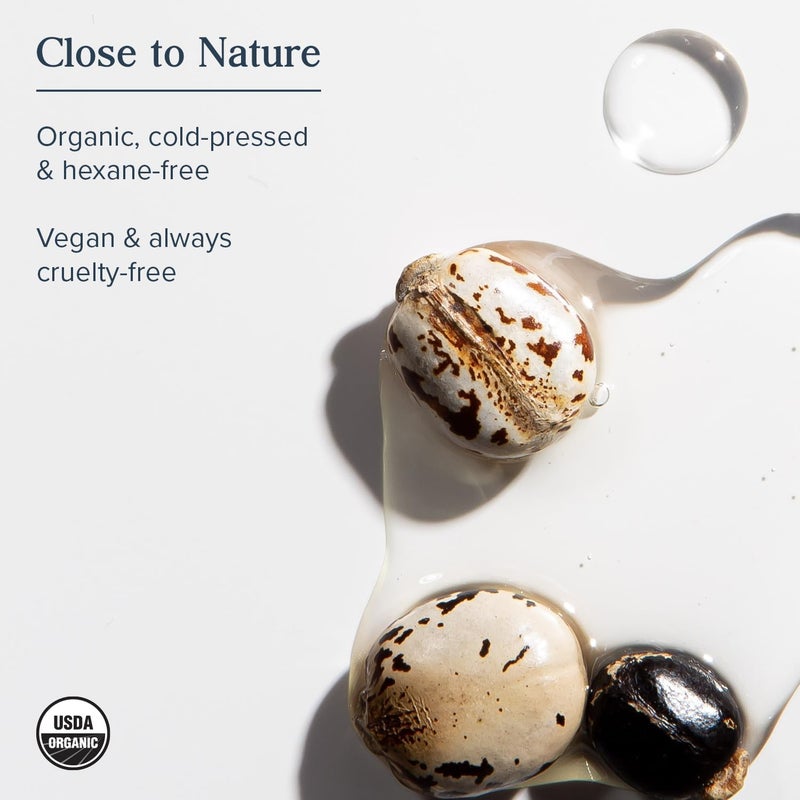 Heritage Store Palma Christi Organic Castor Oil | Skin Moisturizer | Cold Pressed, No Hexane & No Fragrance | 16 oz - Image 3