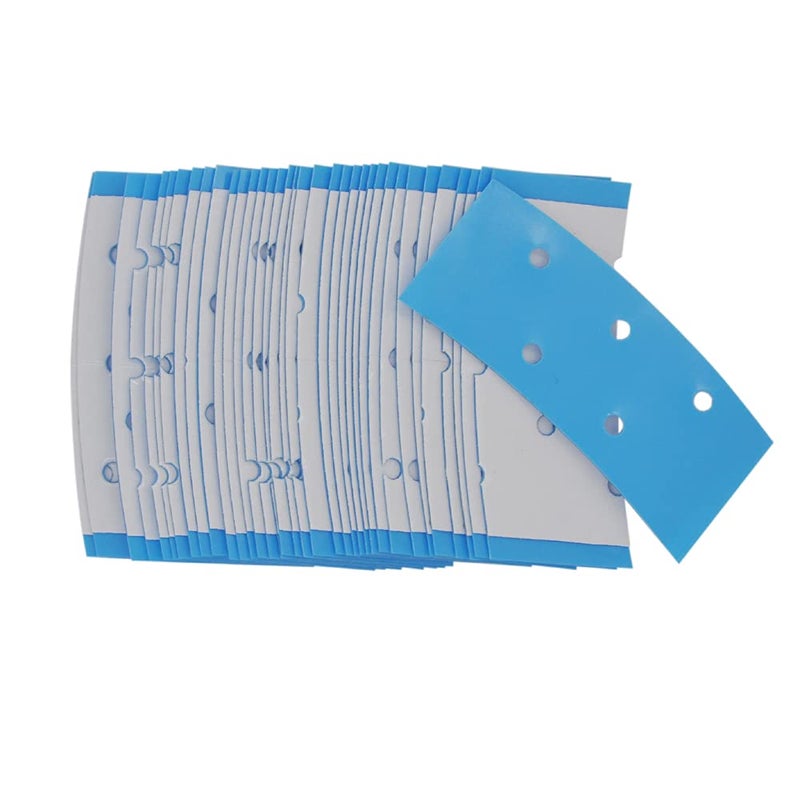 Wig Tape Strips 36pcs Double Sided Waterproof Lace Wigs Adhesive Tape for Lace Wig Toupee Blue with Hole