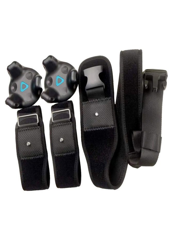 JLD - VR Tracker Belt for HTC Vive System Tracker Puck - Adjustable Belt Strap for Waist and Full-Body Tracking in Virtual Reality（1× Waist Strap and 2×Wrist Strap）（Tracker NOT Include） - Image 1