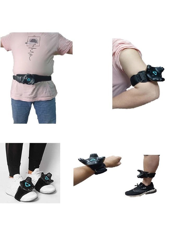 JLD - VR Tracker Belt for HTC Vive System Tracker Puck - Adjustable Belt Strap for Waist and Full-Body Tracking in Virtual Reality（1× Waist Strap and 2×Wrist Strap）（Tracker NOT Include） - Image 1