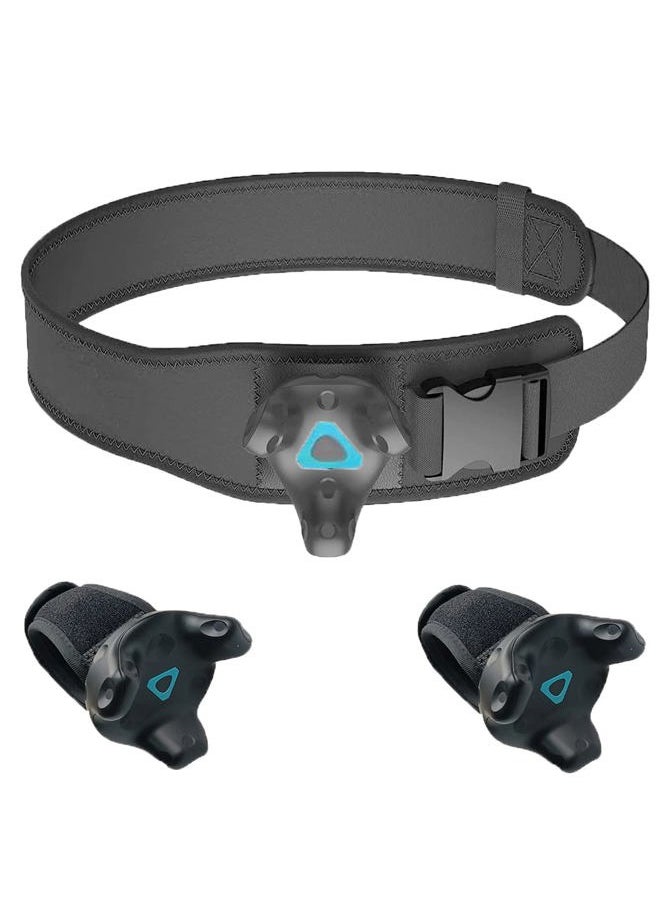JLD - VR Tracker Belt for HTC Vive System Tracker Puck - Adjustable Belt Strap for Waist and Full-Body Tracking in Virtual Reality（1× Waist Strap and 2×Wrist Strap）（Tracker NOT Include） - Image 1