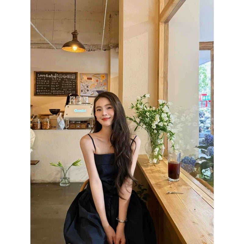 French Style Strapless Midi Dress - Image 3