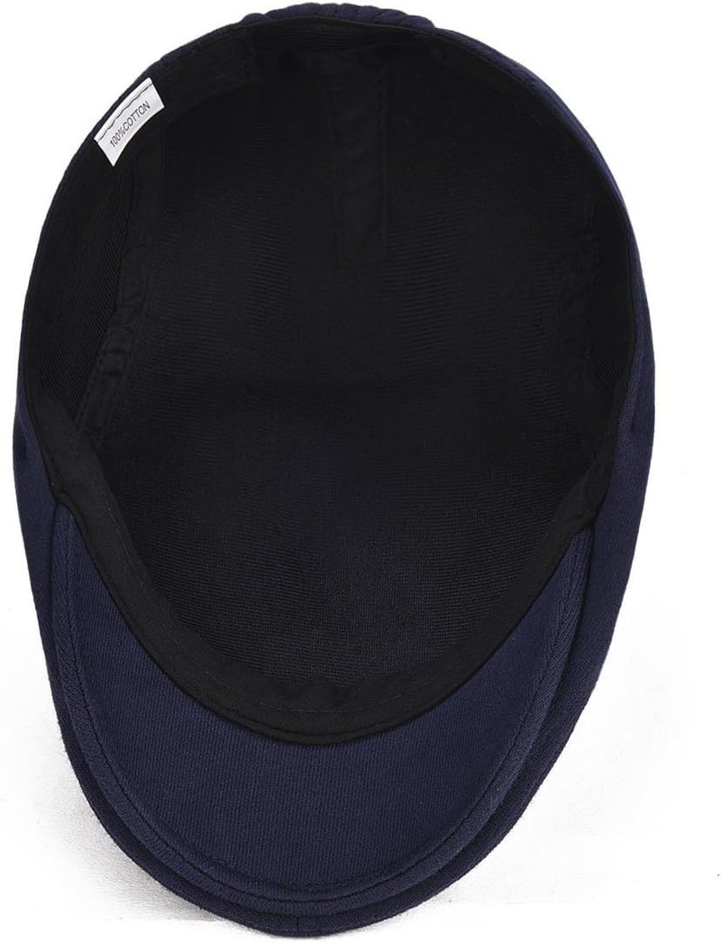 VOBOOM Men's Cotton Flat Ivy Gatsby Newsboy Driving Hat Cap - Image 3