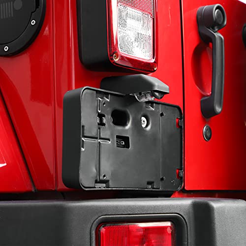 Jimen حامل لوحة ترخيص جيمين لجهاز JK، إطار لوحة ترخيص خلفي متوافق مع جيب رانجلر JK و Unlimited 2007-2018 - Image 5