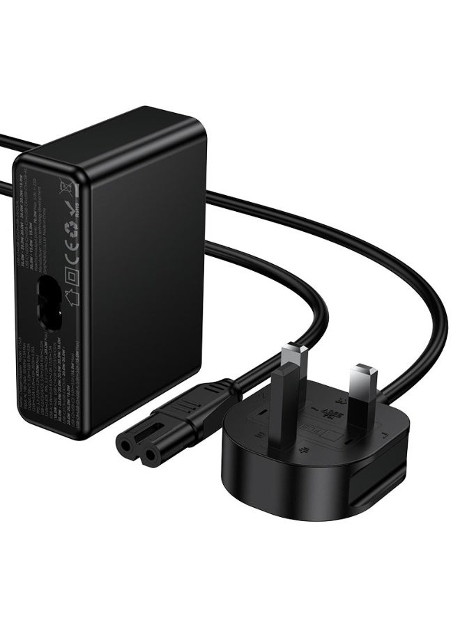 هوكو محطة شحن حديثة بمنفذ USB-A واحد و5 منافذ Type-C، وسلك طاقة قابل للفصل، ومقبس المملكة المتحدة C152B - Image 4