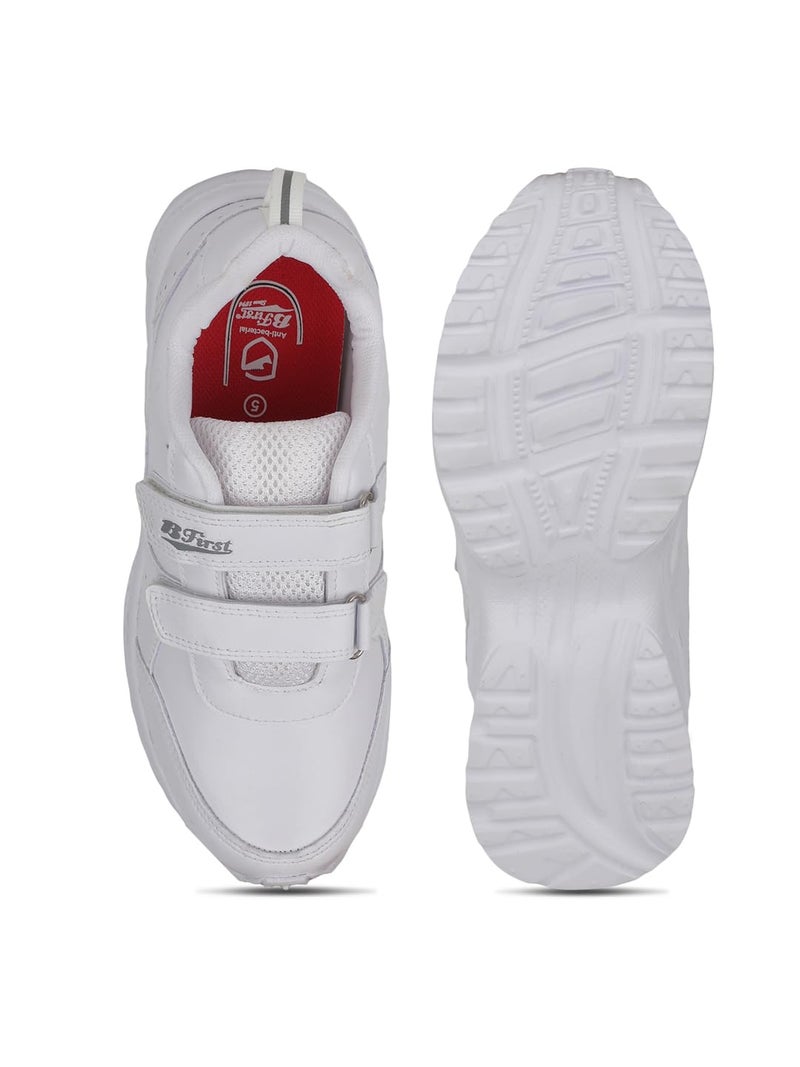 Bata Unisex Velcro School Shoes - White (5 UK) (4511008) - Image 4