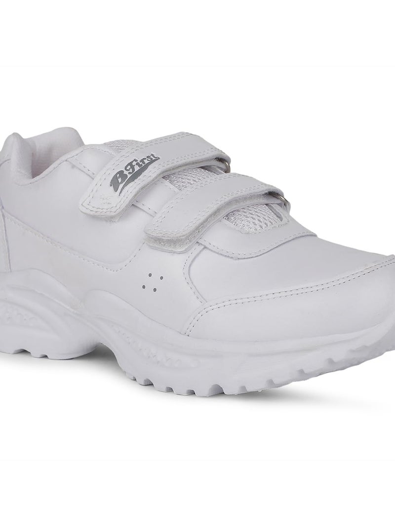 Bata Unisex Velcro School Shoes - White (5 UK) (4511008) - Image 5