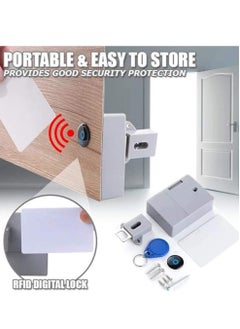 Excefore Cabinet Lock, DIY Smart Sensor Hidden Safety Digital Cabinet Lock,Electronic Drawer Locks  - Image 5