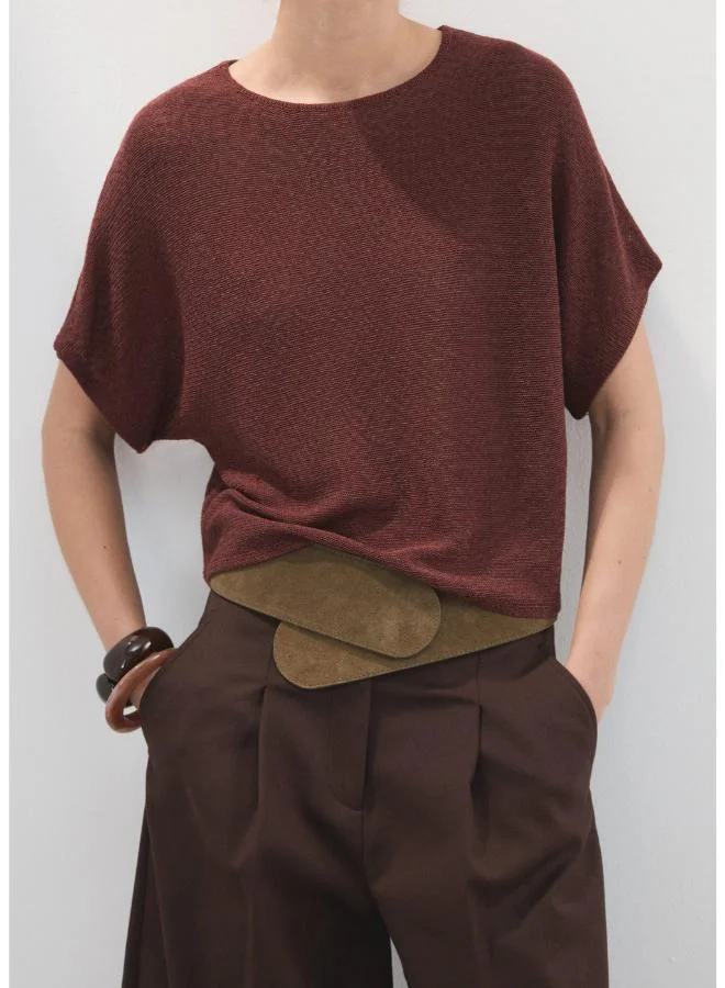Mango  Short-sleeved knitted sweater for Women | Best Price UAE