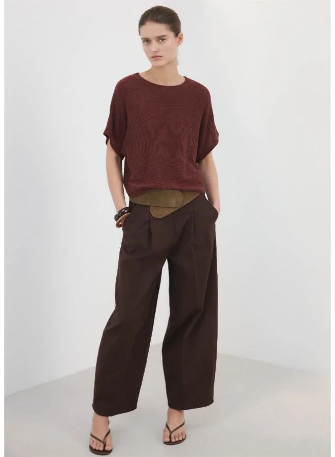 Mango  Short-sleeved knitted sweater for Women | Best Price UAE