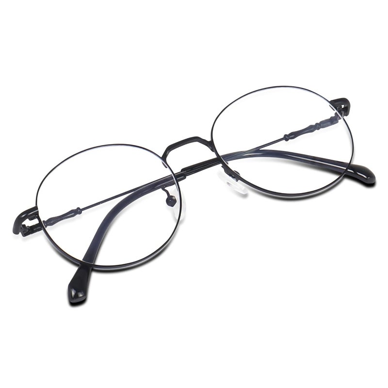 Dervin Zero Power Computer Bluelight Blocking Glasses For Men and Women | Blue Cut Computer Glasses | Full Rim Oval Shape Glasses | Anti Glare, Lightweight & Blocks Harmful Rays - Image 3