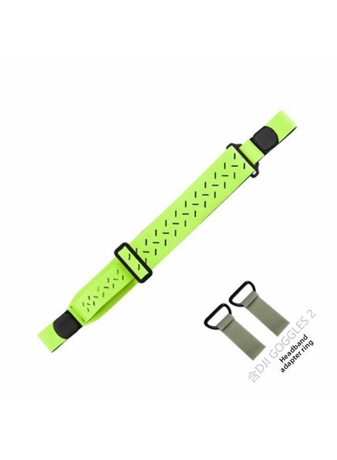 Suitable For DJI Avata Avatar Travel Machine Goggles 2 Glasses Square Light Leakage Sponge Eye Mask Headband-Color:Green Headband-Specification:For DJI Goggles 2 Glasses - Image 1