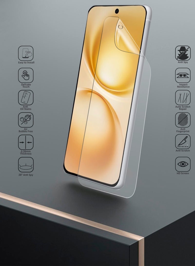 Wtech vivo X200 FE 5G 2025 Premium Hydrogel Film Thin and Flexible Screen Protector (MSHFMN) - Clear - Image 2