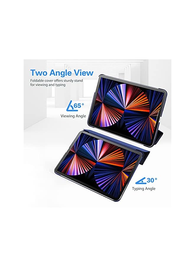 Procases Ipad Pro 12.9 Case 2022/2021/2020/2018, Slim Stand Hard Back Shell Smart Cover For Ipad Pro 12.9 Inch 6Th Generation 2022/5Th Gen 2021/4Th Gen 2020/3Rd Gen 2018 -Navy - Image 4