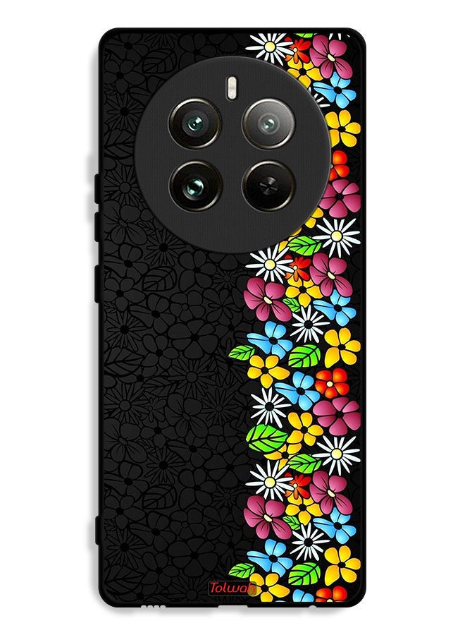 Tolwak Realme 12 Pro Plus 5G Protective Case Cover Flowers Line - Image 1