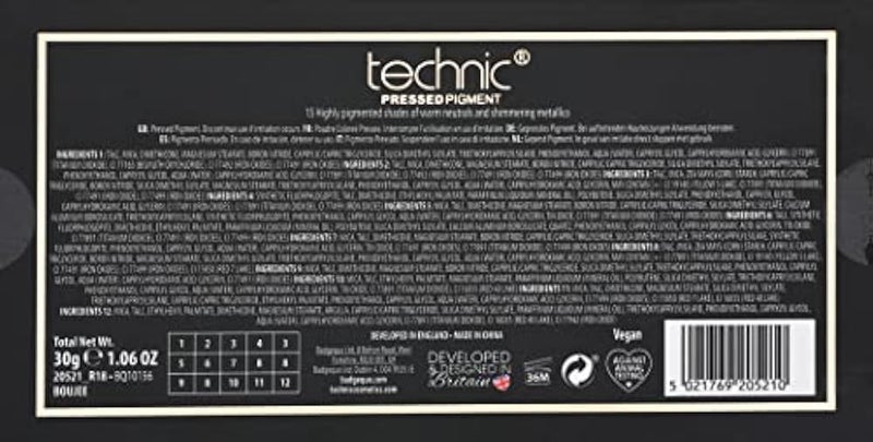 Technic pressed pigment eyeshadow boujee 15 color - Image 3
