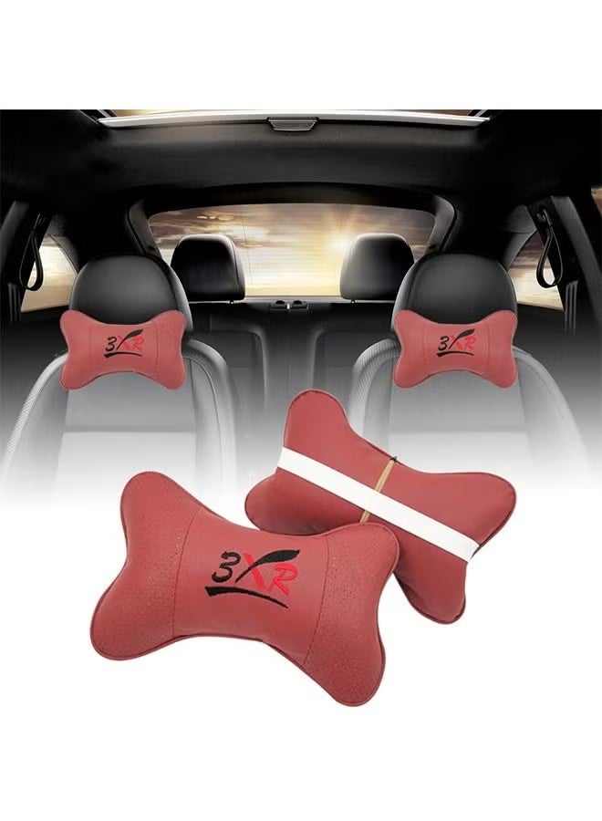 3 اكس ار قطعتان من مسند الرأس لمقعد السيارة ودعم مسند الرأس - Image 1