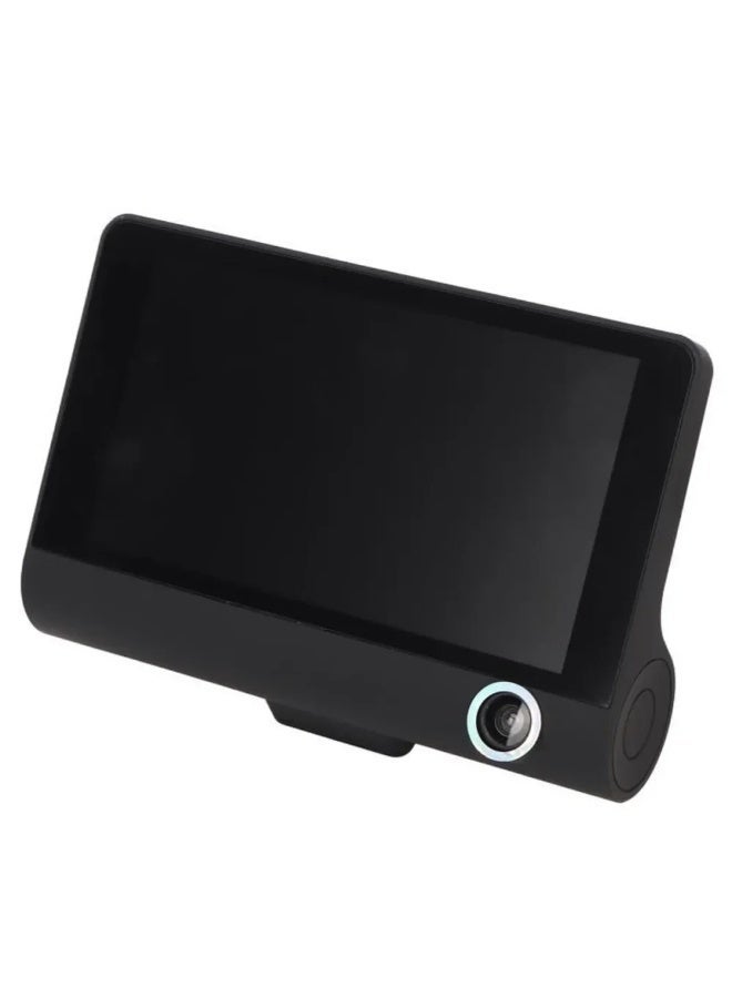 Dash Cam Mini car camera with three lenses (front/back/interior) with supports WIFI and app to control &1080P full HD and Mic for sound recording, supports night vision, with side buttons control, and TF memory up to (32GBmax).(not included). - Image 3