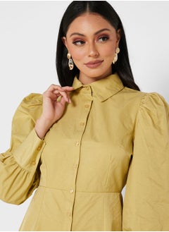 GLAMOROUS Puffed Shirt Dress  - Image 3