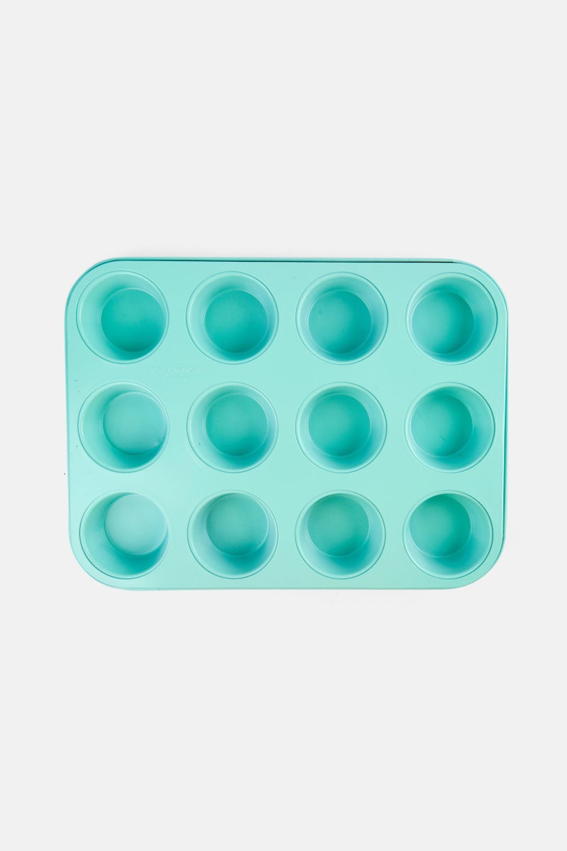 Phantom Chef صينية مافن 12 كوب 35 × 27 × 3 سم ، تركواز - Image 5