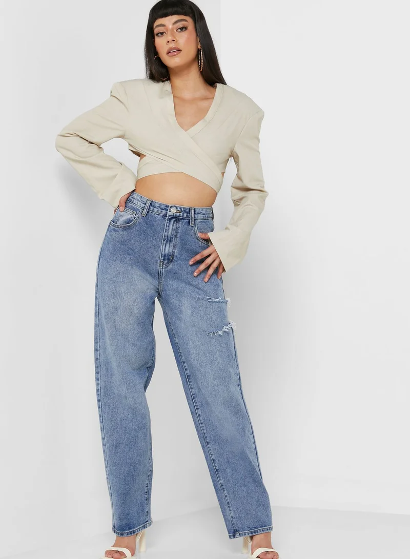 Miss Pap Ripped High Waist Jeans