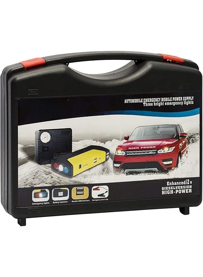 High-Power Car Battery Charger with Compressor (50000ml) – Portable & Versatile Car Maintenance Tool - Image 3