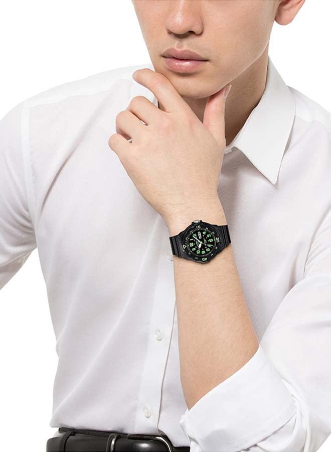CASIO Men Resin Analog Quartz Watch MRW-200H-3BVDF - 45 mm - Black - Image 4