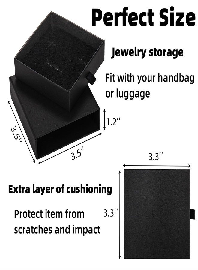 WRINGKIT 24 Pack Jewelry Gift Boxes, 3.5x3.5x1.2 Inch Cardboard Jewelry Packaging Box with Lid, Small Storage Display Case Bulk for Necklaces, Bracelets, Earrings, Valentine's Day Jewelry Gift - Image 2