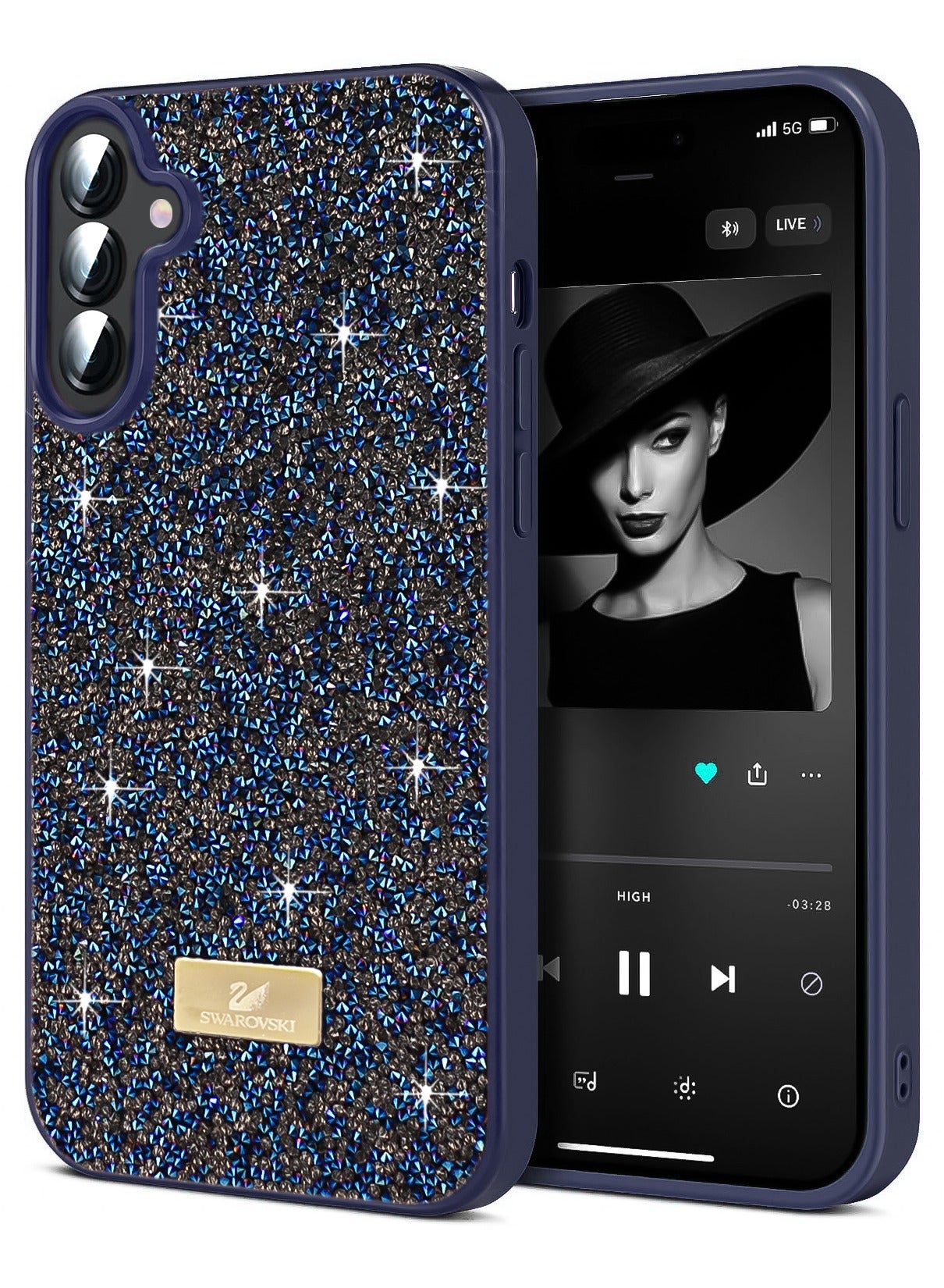سواروفسكي Swarovski Glitter Back Case For Samsung Galaxy S25 Fe